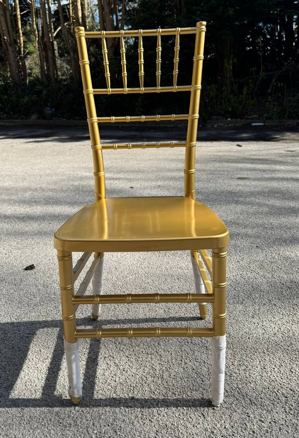 Gold Chiavari chairs
