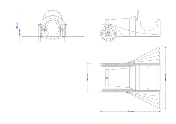 Static Chitty Chitty Bang Bang Car
