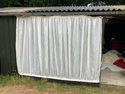 Ivory Pleated Lining Walls