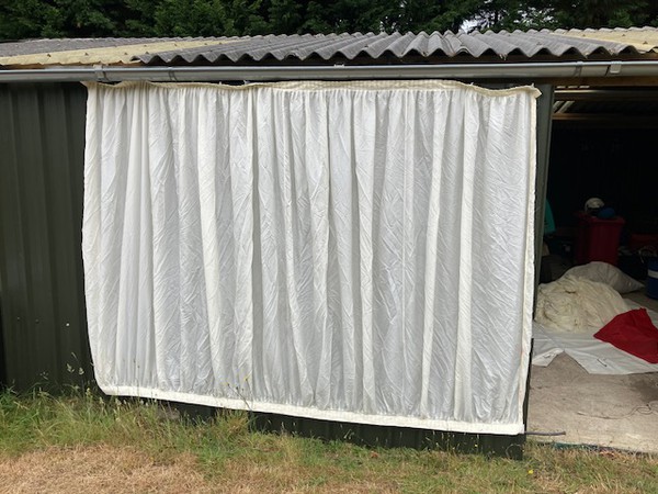 Ivory Pleated Lining Walls