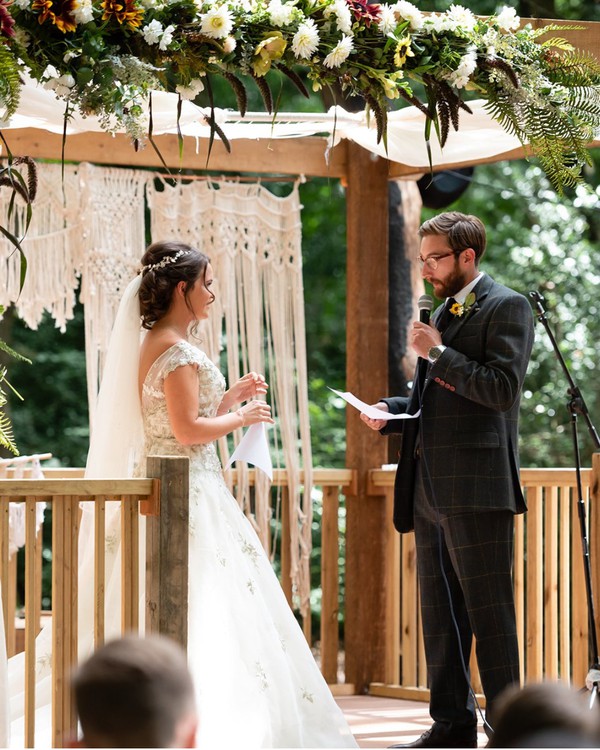 woodland wedding mandap / platform