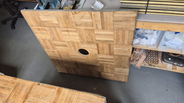 Parquet Dance Floor with centre hole for marquee pole