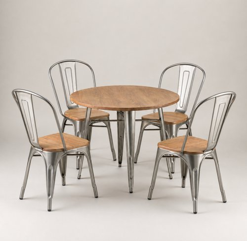 Round Cafe Table And Chair Set For Sale