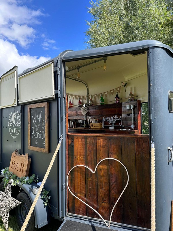 Vintage horse box bar trailer Vintage horse box bar trailer