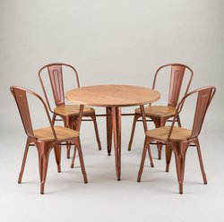 Vintage Copper Table And Chair Set