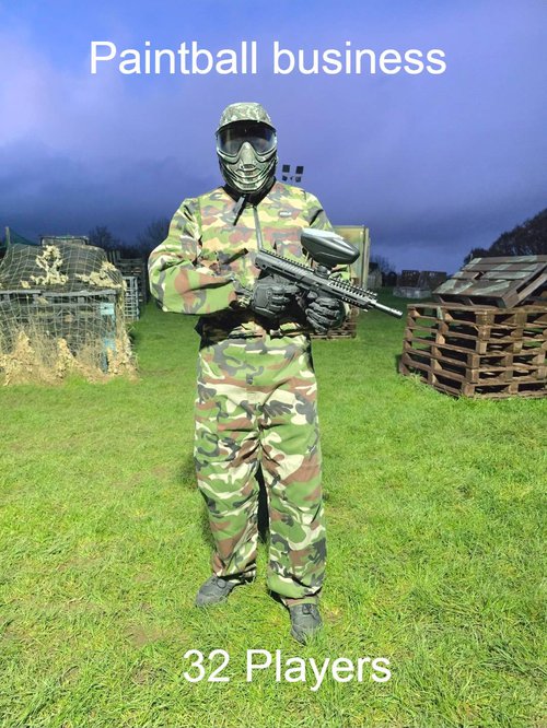 32 Player paint ball business for sale