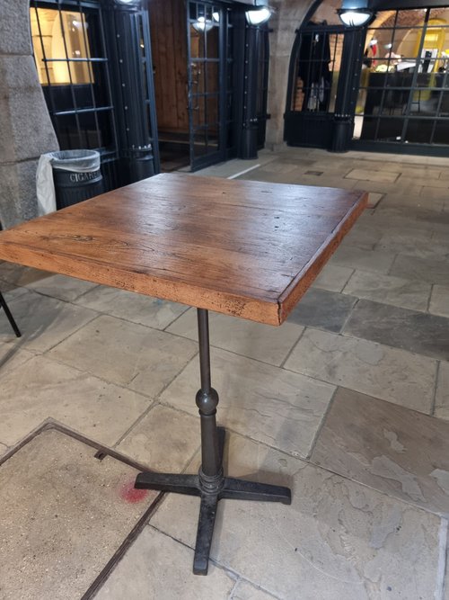 Patina Teak Four Leg Poseur Table