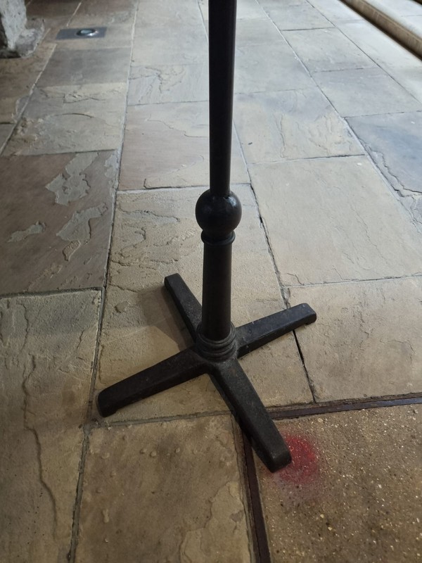 Poseur tables with cast iron base Poseur tables with cast iron base