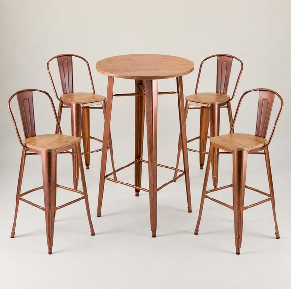 Vintage Copper Bar Stools And Tables Vintage Copper Bar Stools And Tables