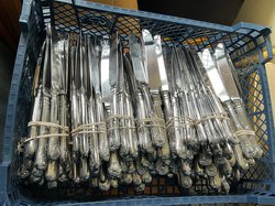Kings Pattern Main And Dessert Knives For Sale