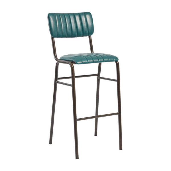 Vintage Style Teal High Bar Chair Vintage Style Teal High Bar Chair