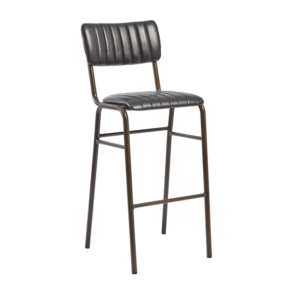 Vintage Style Black High Bar Chair Vintage Style Black High Bar Chair