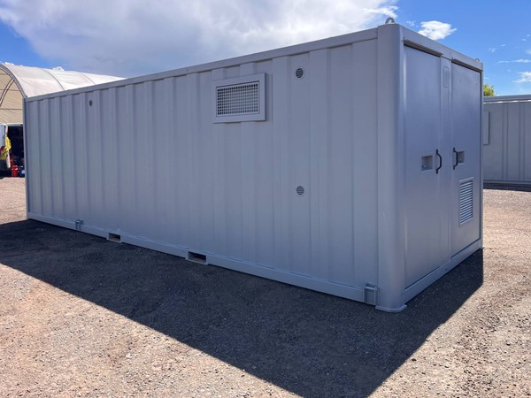 Grey welfare cabin for sale