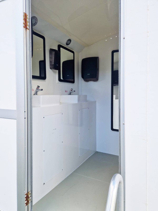 Ladies and gents toilet trailer