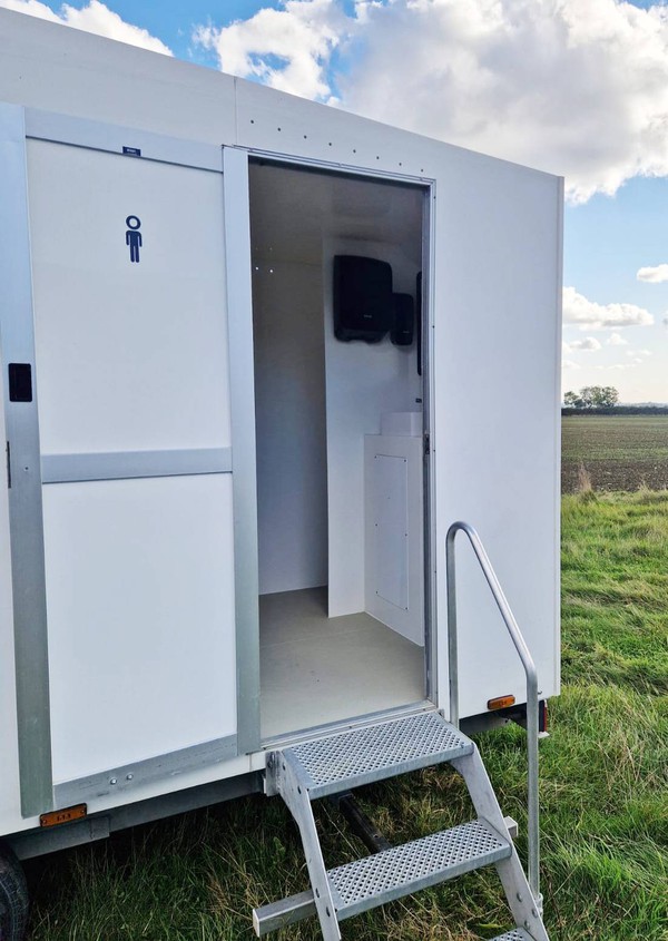 White 2+1 toilet trailer for sale