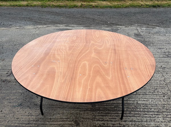 3x 6' Round Banquet Tables For Sale 3x 6' Round Banquet Tables For Sale