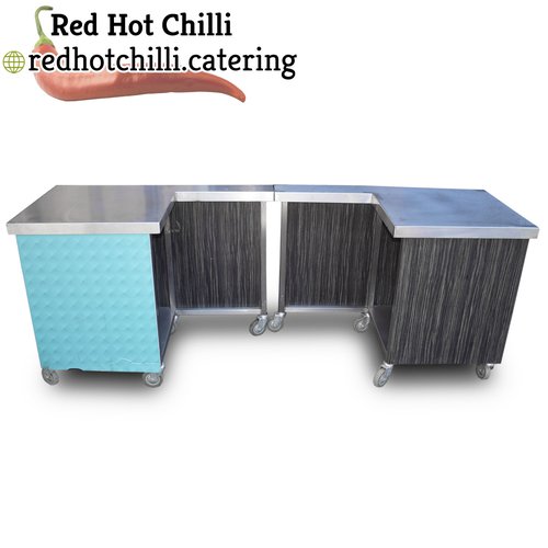 2.3m Stainless Steel 2 Piece Counter