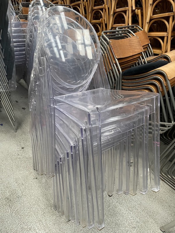 Stacking Clear Victoria Ghost Chair Stacking Clear Victoria Ghost Chair