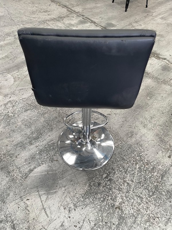 Faux Leather Tornado Bar Stool