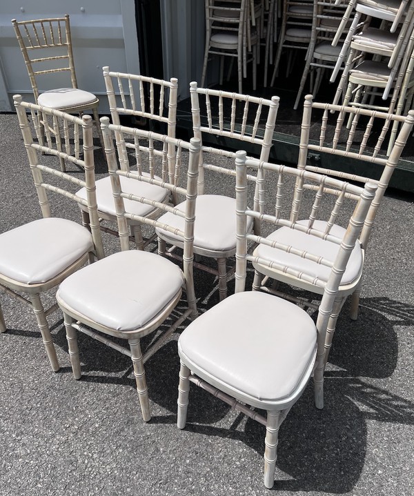 Used Limewash Chiavari Chairs Used Limewash Chiavari Chairs