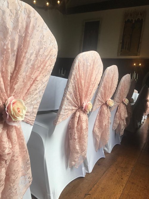 Pink Sash Dressed Chairs