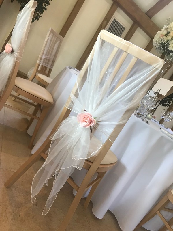 White Wedding Chair Decor