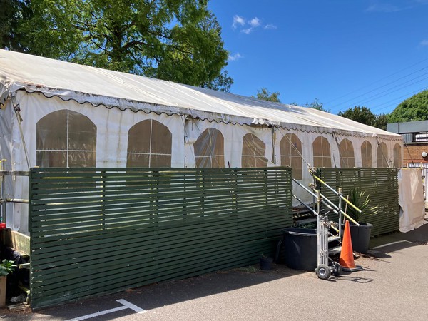 Framed marquee for sale 9m x 15m