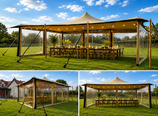 New 6m x 6m Nomadik Stretch Tent With Modular Side Walls