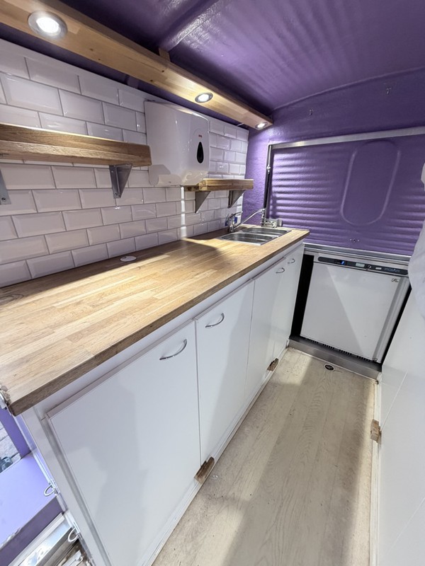 Coffee trailer rustic style