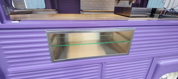 Coffee trailer with ambient display