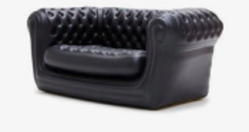 Black inflatable sofa