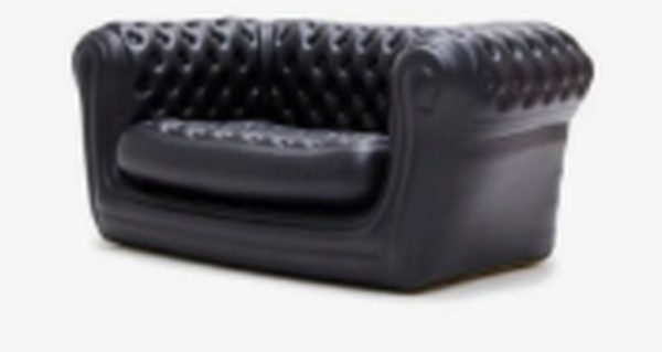 Black inflatable sofa