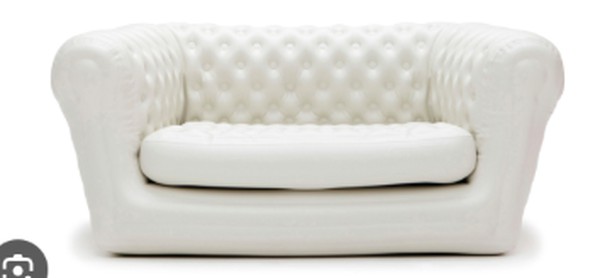 White inflatable sofa