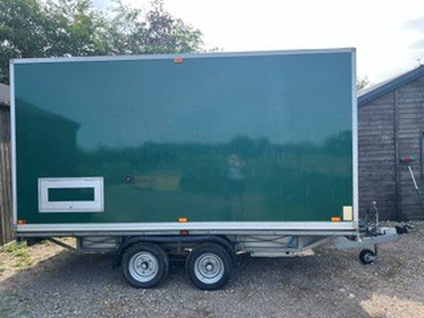 Green toilet trailer for sale