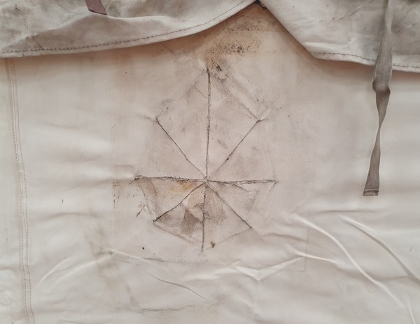 Canvas yurt repair
