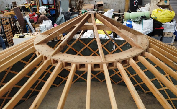 Yurt wheel / roof