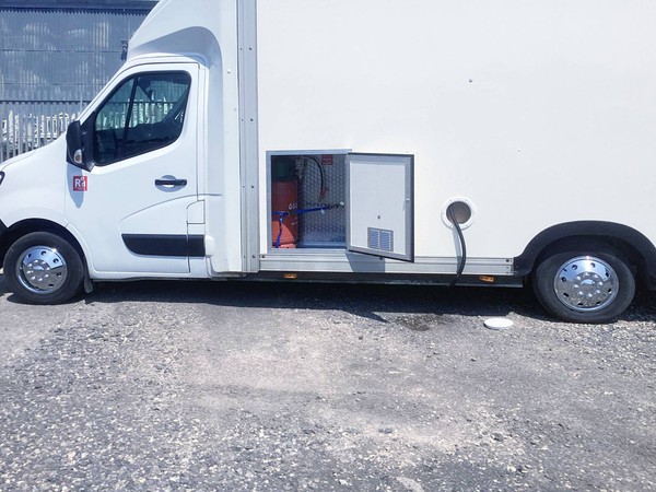 Catering van gas locker Catering van gas locker