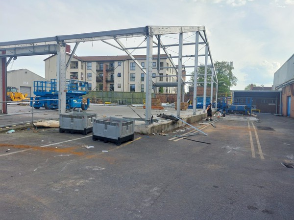 25m x 25m Warehouse / workshop marquee