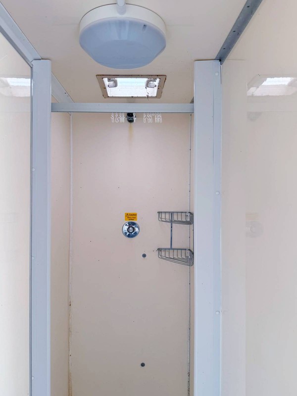 Shower trailer cubicle