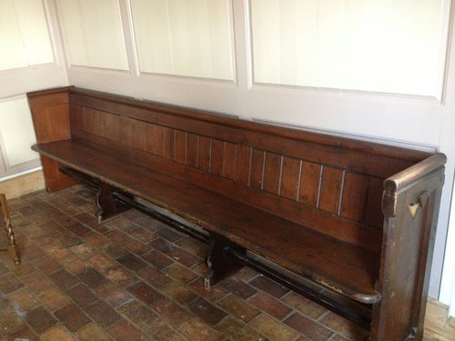 oak church pew - bench seat- solid oak oak church pew - bench seat- solid oak