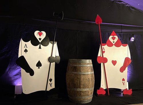 Ace of Spades And Hearts Card Soldiers