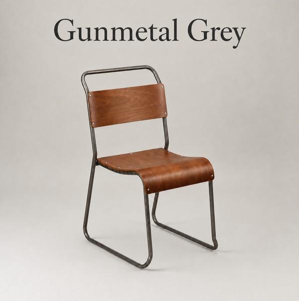 Metal Frame Cafe Chairs For Sale