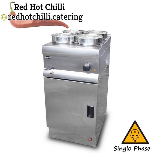 Floor standing four pot bain marie