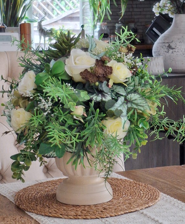 Greenery & Silk Centrepieces Greenery & Silk Centrepieces