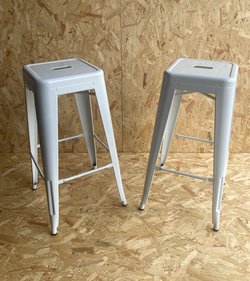 80x Tolix Style Bar Stools For Sale