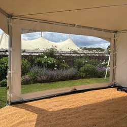 Eureka Pagoda Marquee with window wall
