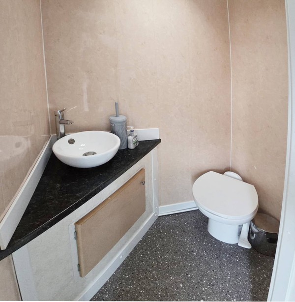 Dressing room toilet
