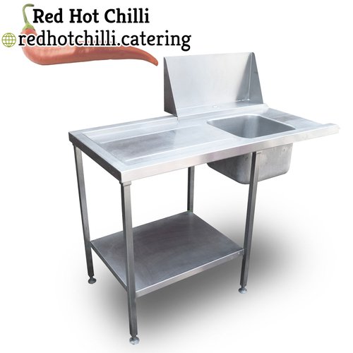 1.35m Stainless Steel Pass Through Dishwasher Sink