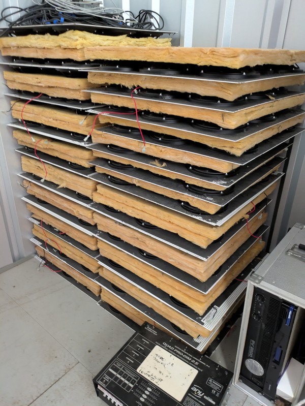Zone array speaker panels Zone array speaker panels