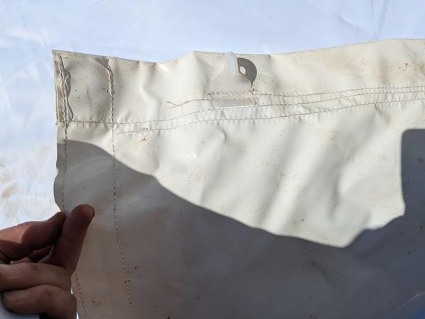 Framed marquee sound reduction lining Framed marquee sound reduction lining